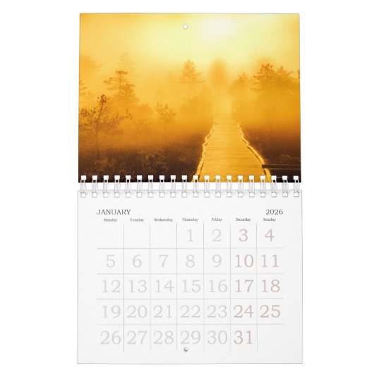 Calendrier Bog Light Estonian Bogs 2025 (Jan 2026)