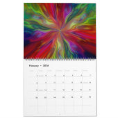 Calendrier Bohemian Rhapsody Trippy Art Abstrait (Feb 2026)