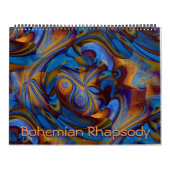 Calendrier Bohemian Rhapsody Trippy Art Abstrait (Protection)