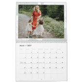 Calendrier Boho Floral Family Memories Photo Keepsaké (Mar 2027)