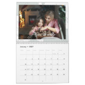 Calendrier Boho Floral Family Memories Photo Keepsaké (Jan 2027)