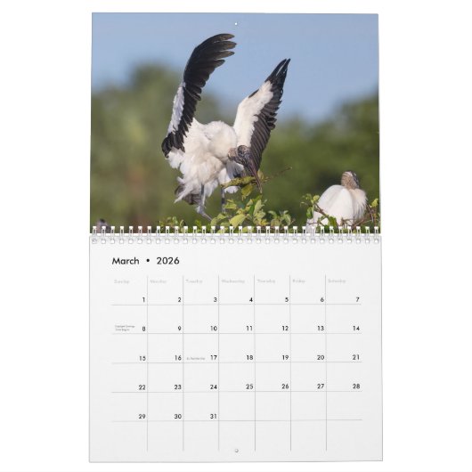 Calendrier Bois 2026 (Mar 2026)