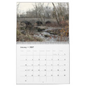 Calendrier - Bois d'automne & Eau (Jan 2027)
