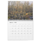 Calendrier - Bois d'automne & Eau (Feb 2026)