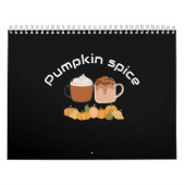 Calendrier Boisson de café Latte amusant épice citrouille mod (Protection)