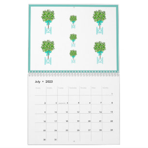 Calendrier Boîte à Plante de Jardin Topiaire de tilleul