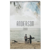 Calendrier Bonheur familial mignon personnalisé (Protection)