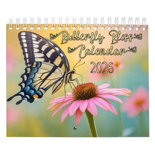 Calendrier Bonheur Papillon 2026 (Protection)