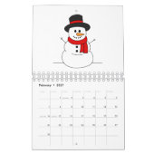 Calendrier Bonhomme de neige (Feb 2027)
