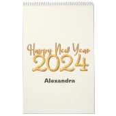 Calendrier Bonne année 2024 Chine Dragon Vanilla Photo (Protection)