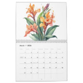 Calendrier Bonne année florale (Mar 2026)