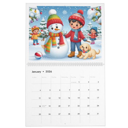 Calendrier Bonne école (Jan 2026)