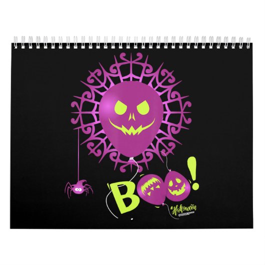 Calendrier Boo Ghost Bats Spider Halloween Déplaisant (Protection)
