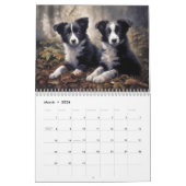 Calendrier Border Collies, n'importe quelle année (Mar 2026)
