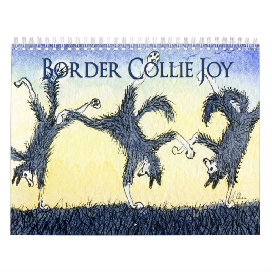 Calendrier Bordure Collie Joy calendrier, une page/image par  (Protection)