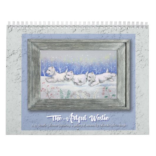 Calendrier Borgo's The Artful Westie 2025 Calendar (Protection)