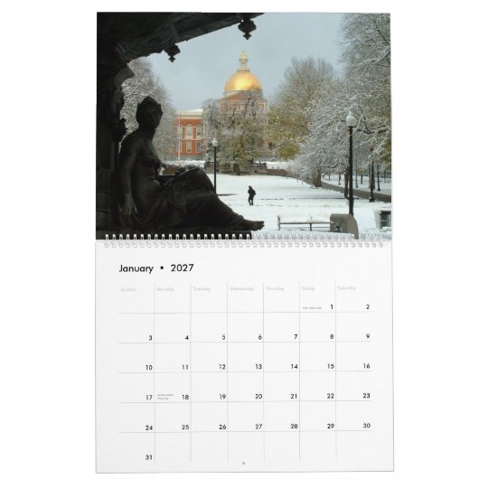 Calendrier Boston 2015 (Jan 2027)