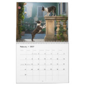 Calendrier Boston Terrier (Feb 2027)