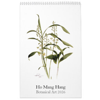 Calendrier Botanical watercolors calendar Mang Hang Ho, 2026