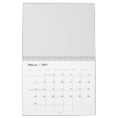 Calendrier Botanique Aquarelle 2026 – Minimalisme  (Feb 2027)