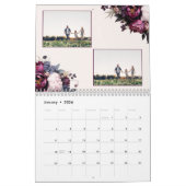 Calendrier botanique floral de famille élégant (Jan 2026)