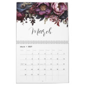Calendrier botanique floral élégant (Mar 2027)