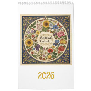 Calendrier Botanique inspirée par Hoefnagel 2026