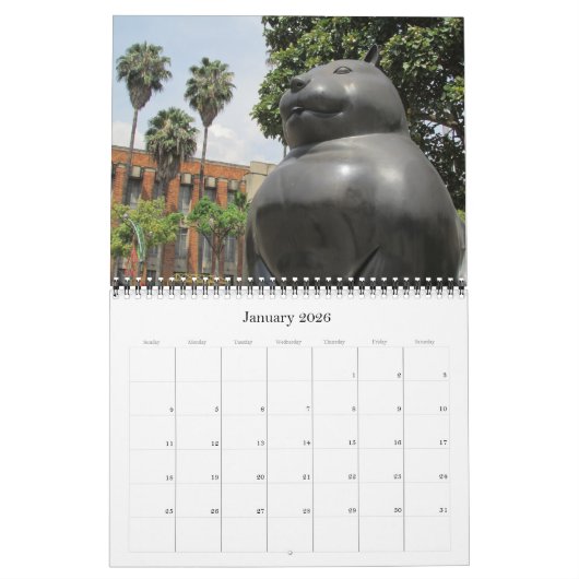 Calendrier botero 2025 (Jan 2026)
