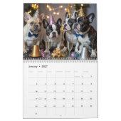 Calendrier Bouledogue Français (Jan 2027)