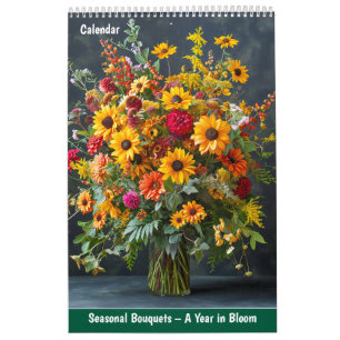 Calendrier Bouquets Saisonniers – Une Année en Fleurs