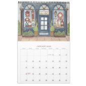 Calendrier Boutiques aquarelles (Jan 2026)