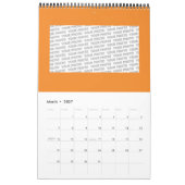 Calendrier Bouton paysage - Plume de lune Kokopelli 1 (Mar 2027)