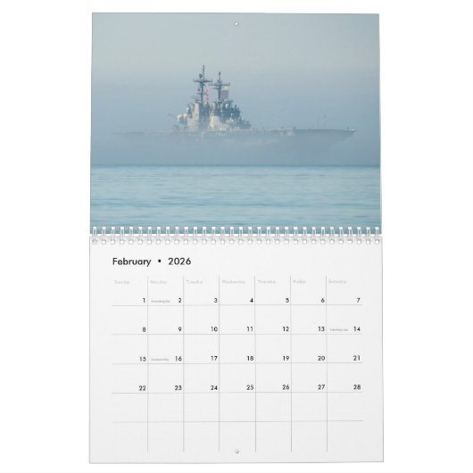 Calendrier Boxer USS (LHD-4) (Feb 2026)