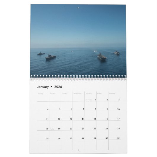 Calendrier Boxer USS (LHD-4) (Jan 2026)