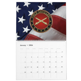 Calendrier Branche de l'artillerie de campagne Insigne Éditio