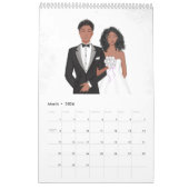 Calendrier Bridal, 2024, illustration de mode, (Mar 2026)