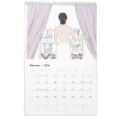 Calendrier Bridal, 2024, illustration de mode, (Feb 2026)