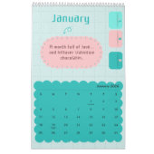 Calendrier Bright Colors & Cheerful Inspiration Calendar (Jan 2026)