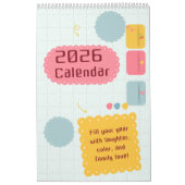 Calendrier Bright Colors & Cheerful Inspiration Calendar (Protection)