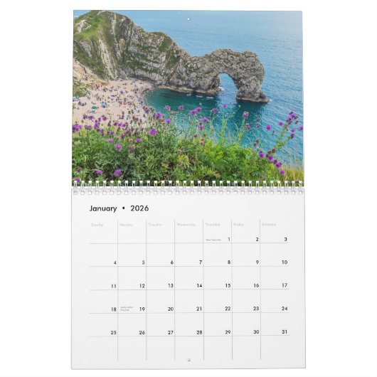 Calendrier British Landscapes 2026 calendar (Jan 2026)
