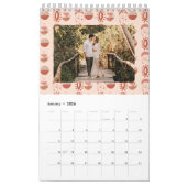 Calendrier Brouiller | Terracotta Boho Heart Photo Motif à th (Jan 2026)