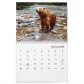 Calendrier Brown du mur d'ours (Feb 2026)