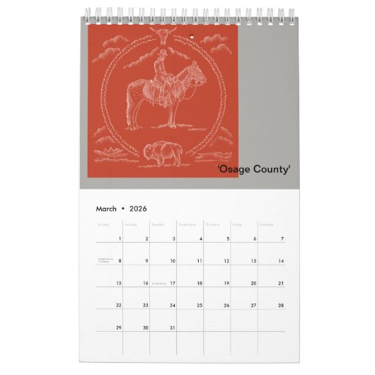 Calendrier Bruce L. Carter Illustrations (Mar 2026)