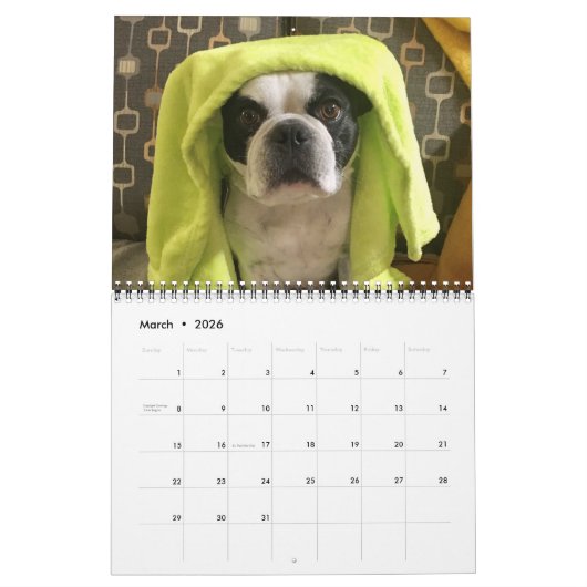 Calendrier Bubba Louie 2020 (Mar 2026)