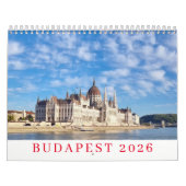 Calendrier Budapest 2026 calendar (Protection)