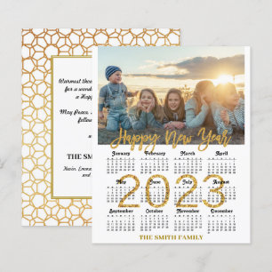 Calendrier BUDGET 2023 Carte de photo de famille m