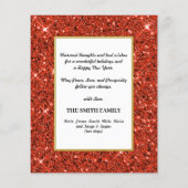 Calendrier budgétaire 2023 12 Carte rouge pailleté (Dos)