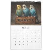 Calendrier BUDGIES 2026 Perruches Art (Mar 2027)