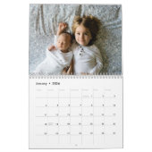 Calendrier Buffle beige rustique Check 2025 Photo (Jan 2026)