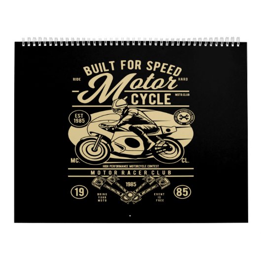 Calendrier built for speed motorcycle (Protection)